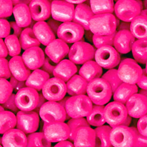 Rocailles 4mm neon azalea pink, 20 gram